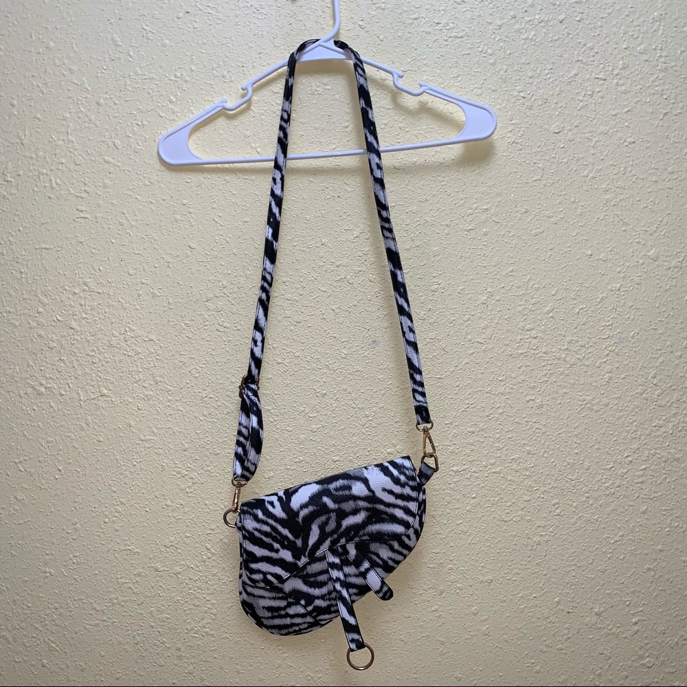 zebra shoulder bag